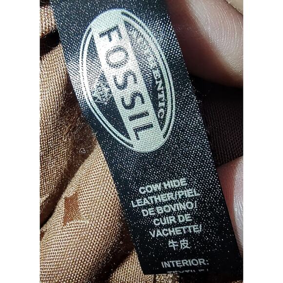 Fossil - Explorer Mini Magenta / Raspberry Pink Leather Crossbody Purse, Y2k - Picture 4 of 11